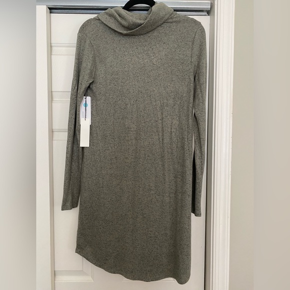 Nine Britton olive cowl neck knit dress size small - Picture 3 of 5